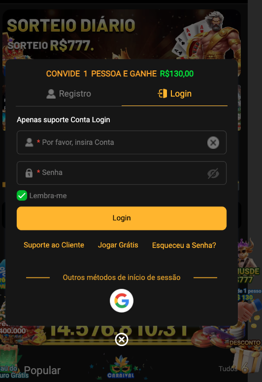 Aplicativo móvel 61BET